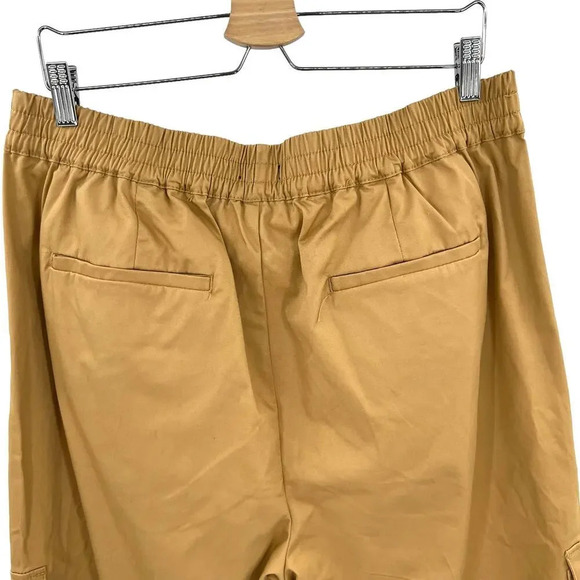 Universal Standard Khaki Tan Pull-On‎ Cargo Pants Size S / Plus Size 14-16 - Picture 7 of 13
